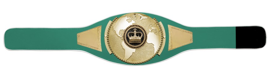 CHAMPIONSHIP BELT PROGLOBE/G/BLKGEMG - AVAILABLE IN 6+ COLOURS